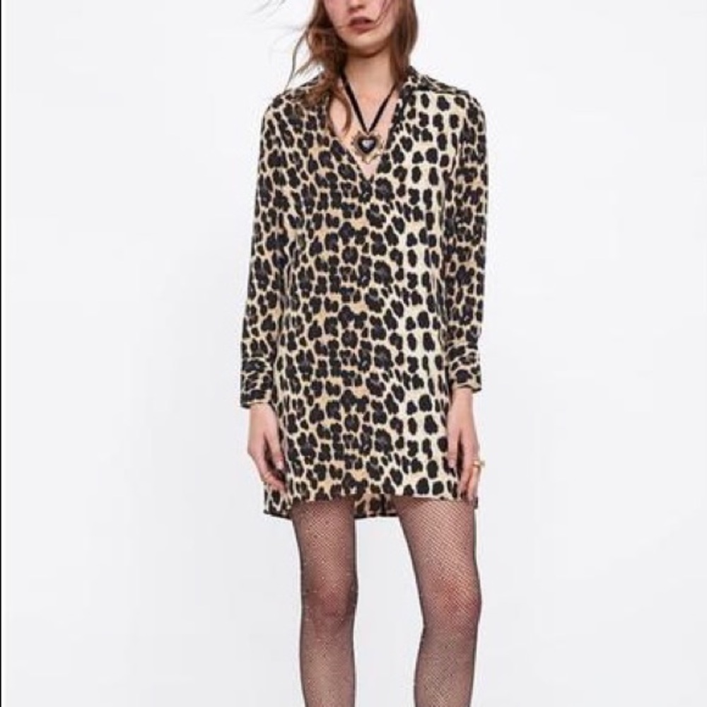 Zara leopard tunic